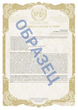 Образец Приложение к СТО 01.064.00220722.2-2020 Ухта Сертификат СТО 01.064.00220722.2-2020 